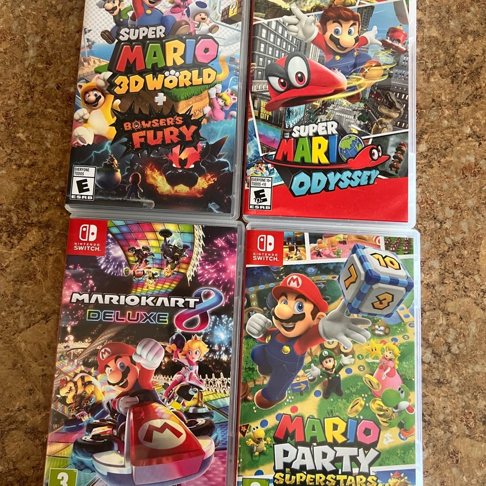 Nintendo Mario Game Bundle – Red, Multicolor